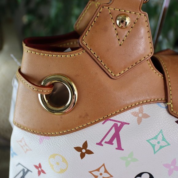 SOLD Louis Vuitton White Multi-Color Ursula Shoulder Bag - Picture 14 of 17